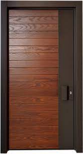 There's no substitute for the natural beauty of wood. The Alicante Door Is A Classic Combination Between Cold And Hot Metal And Wood The Door Has An Exa Wooden Doors Interior Flush Door Design Door Design Modern