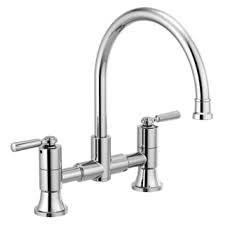 p2923lf two handle bridge kitchen faucet