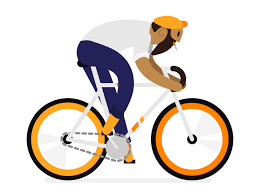 Biker Updated Bicycle Illustration Bike Drawing Bike Art