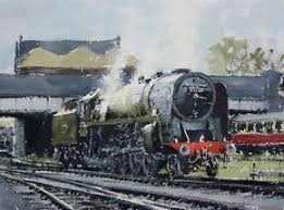 How To Paint Steam Trains In Watercolour With Gerald Green Train Art Steam Trains Watercolor Paintings Tutorials
