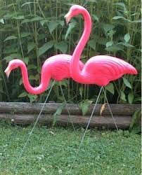 2 X Pink Flamingo Garden Lawn Ornament Wedding Decor Kitsch Union Product Pink Flamingos Lawn Ornaments Flamingo Garden Lawn Flamingos