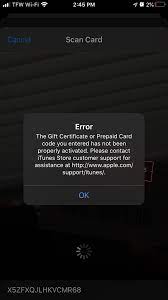 How to activate a gift card without scanning it. Itunes Gift Card Not Properly Activated Apple Community