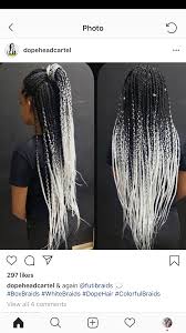 Black And White Ombre Braiding Hair 60 Braided Hairstyles Braided Hairstyles Prom Braided Hairstyles Quick Braid In 2020 Hair Styles Box Braids Hairstyles Braided Hairstyles