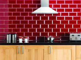 Wayfair.com has been visited by 1m+ users in the past month Kitchen Ideas Designs And Inspiration Ideal Home Farmhouse Chic Kitchen Red Kitchen Tiles Red Subway Tile