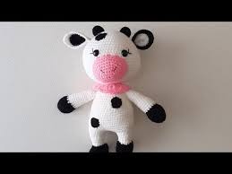 Amigurumi Inek Yapimi Bastan Sona Anlatim Youtube Amigurumi Tig Isleri Bebek Modeller