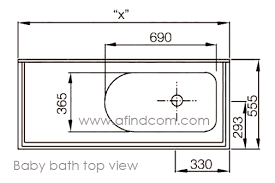 It's easy to move and place where you want it and it sits securely while your baby discovers the water. Baby Bath Hospital Drop In Inset Stainless Steel Baby Bath