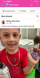 My little rock, found this morning & posted to a local site instead of  Found Painted Rocks. 🥰