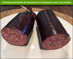 Beef is comparatively quite strong in flavor and it takes more seasoning to overcome this. Venison Summer Sausage Jalapeno And Cheddar And Fat Venison Thursday
