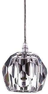Amazon Com Modern Clear Crystal Globe Pendant Lighting For Kitchen Island One Light Indoor Decorative Fixture Ceil Ceiling Pendant Dinning Room Globe Pendant