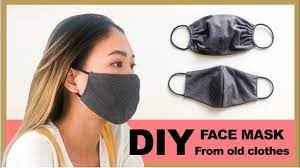 Diy Face Mask From Old Clothes In 2 Ways Washable Reusable Face Mask Maskeler Orme Atkilar Saglik