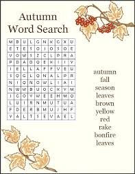Fun free halloween printables to keep kids entertained indoors, including crosswords, word searches, coloring pages and more. Fall Word Search Best Coloring Pages For Kids