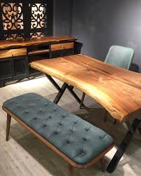 Cumartesi Aksamina Yakisir Bir Masa Icin Onerimiz Dogal Formunu Koruyan Ceviz Masa Furniture Furniture Design Dinning Table