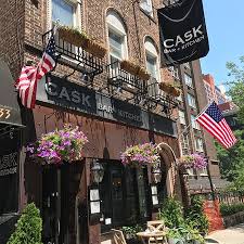 Homemade warm brownie topped with vanilla ice cream and candied pecans. Photo8 Jpg Picture Of Cask Bar Kitchen New York City Tripadvisor