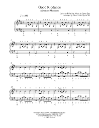 Good Riddance Time Of Your Life By Green Day Piano Sheet Music Advanced Level Sheet Music Piano Sheet Music Violin Sheet Music