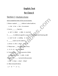 Kids from preschool to higher grades can be highly helped by the free english grade 6 worksheets provided by subjectcoach. English Worksheets English Worksheet For Class 6