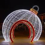 Waterproof Christmas Motif Lights Holiday Lantern Decoration 3D Motif Ball  Lights