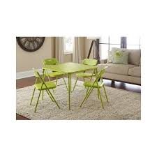 Folding Table And 4 Chairs Dining Extra Padded Seating Guests Holiday Green Set Folding Table Table And Chair Sets Card Table And Chairs
