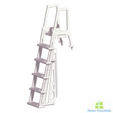 Steel Frame Above Pool Ladder Non Slip Steps Sturdy Safety Swimming Pool Ladders Ebay Pool Ladder Above Ground Pool Ladders Pool Steps