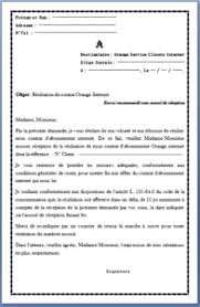 L'abonnement prendra finalement fin à échéance pour un abonnement à durée déterminée, ou le mois suivant la réception de votre courrier avec un abonnement à durée libre. Lettre De Resiliation Abonnement Internet Modele De Contrat