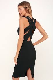 Darren Black Strappy Bodycon Midi Dress Black Midi Dress Bodycon Midi Dress Bodycon Black Bodycon Midi
