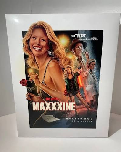 MAXXXINE (2024) by Ti West was relased two years ago. Artwork made for a  trilogy custom boxset. #horror #maxxxine #slasher #80s