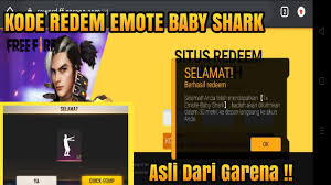 Selain itu kode redeem emote baby shark juga memiliki limite. Kode Redem Emote Baby Shark Asli Dari Garena Free Fire Terbaru Youtube