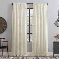 Tollpiz flower short sheer curtains beige white bloom bedroom curtain rod pocket voile floral curtains for living room, 54 x 45 inches long, set of 2 84 inches greyish beige thermal insulated curtains blackout bedroom living room grommet top window treatment set of 2 panels drapes. Basketweave Anti Dust Semi Sheer Curtain Panel Clean Window Target