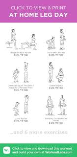 Fitness Motivation Description At Home Leg Day Click To View And Print Exercices Physiques Quotidiens Programme De Remise En Forme Musculation Jambes