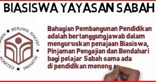 Semakan keputusan permohonan juga akan dibuat secara 'online'. Biasiswa Yayasan Sabah Sekolah Menengah Untuk Pelajar Sabah Pendidikanmalaysia Com