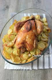Cooking Julia Poulet Roti Aux Pommes De Terre Poulet Roti Poulet Roti Et Pommes De Terre Recette Poulet Roti