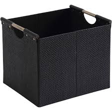 Black And White Storage Bins Better Homes And Gardens Woven Storage Bin Brown Durable Construction Walmart Com Storage Bin Storage Better Homes