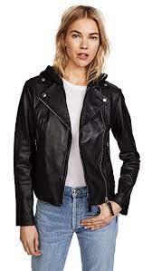 Mackage Yoana Leather Jacket Shopbop Sale On Sale Up To 70 Off On All Sale Styles Mackage Leather Jacket Leather Jacket With Hood Black Leather Biker Jacket