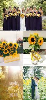 44 Sunflower Wedding Ideas You Can Make Yourself Chicwedd Sunflower Wedding Bouquet Sunflower Wedding Sunflower Wedding Decorations