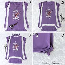 Creating Laura Diy Side Tie T Shirt Remix T Shirt Diy T Shirt Tutorial Diy Shirt