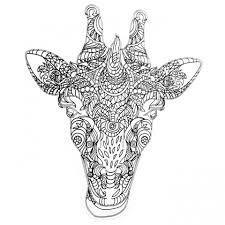 Zebra and giraffe coloring pages for adults, animal coloring pages set of 2, adult coloring pages, printable safari animals coloring sheet mikacolor. Get This Giraffe Coloring Pages For Adults Zentangle Art 99371