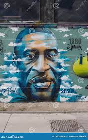 Belgium, Fresco in Tribute To George Floyd by the Collective CNN 199  Editorial Photo