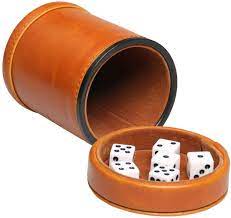 Würfelbecher Aus Kunstleder Mit Samt Innen, Leise Im Schütteln, Für Liars  Würfel, Farkle Yahtzee Brettspiele: Amazon.de: Spielzeug