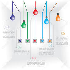 Creative Light Bulb Abstract Charts And Graphs Modern Design