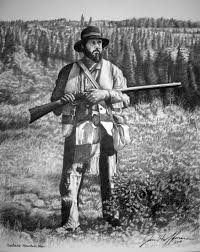 Kentucky Mountain Man print of original charcoal sketch by Jim Hoffmann  8.5"x11"