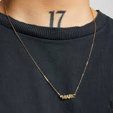 Engrave men's gold jewellery with your own special message for that personal touch. Mens Nameplates The M Jewelers