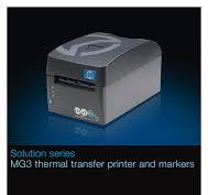 Solution series MG3 thermal transfer printer and markers