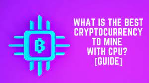 In order to be a crypto miner, you need both special hardware and mining software. What Is The Best Cryptocurrency To Mine With Cpu Guide