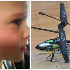 Father's shock as B&M toy helicopter falls from sky and hits five-year-old  son