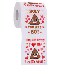 Simply submit a photo, and watch a memory come to life! 60th Birthday Gifts For Men And Women Happy Prank Toilet Paper 60th Birthday Decorations For Him