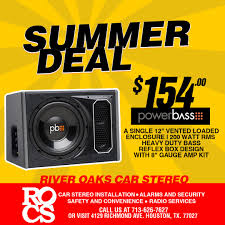 Over 25+ years in the houston. Riveroakscarstereo On Twitter This Months Summer Deal Check Out This Single 12 Inch Powerbass Give Us A Call Today Powerbass Caraudio Caraudioaddicts Bass Turnitup Speakers Houstonaudio Houstoncars Sound Speaker Morebass Htx Riveroaks