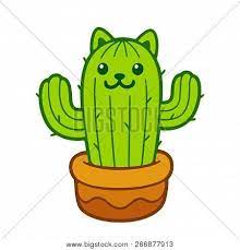 All you need to do is sketch a few rectangles with round corners and you are done. Cartoon Cat Cactus Vector Photo Free Trial Bigstock