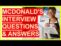 Pick a resume form, fill in the blanks. 7 Mcdonald S Interview Questions Answers Become A Mcdonald S Crew Member Youtube