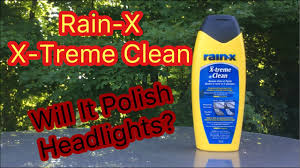 polishing headlights with rain x s x treme clean did it work youtube