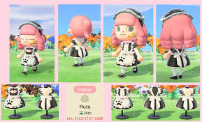 Made A Few Cat Maid Outfits Hope You Enjoy It Acqr Animal Crossing Wild World Animal Crossing Game Animal Crossing Villagers