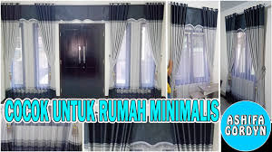 Model gorden model gorden smokring dengan mengunakan kain gorden blackout motif terbaru warna ungu yang cantik, kelebihan kain gorden blackout adalah bidang kain lebih lebar kain lebih tebal halus terlihat mewah dan anti sinar uv mampu menutup gorden jendela dari cahaya matahari dengan sempurna,bagus untuk model gorden minimalis, model gorden klasik dan model gorden poni. Model Gorden Minimalis Terbaru Warna Hitam Silfer Gorden Terbaru 2019 2020 Youtube